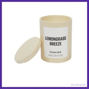 Homesick Lemongrass Breeze Scented Candle NEW